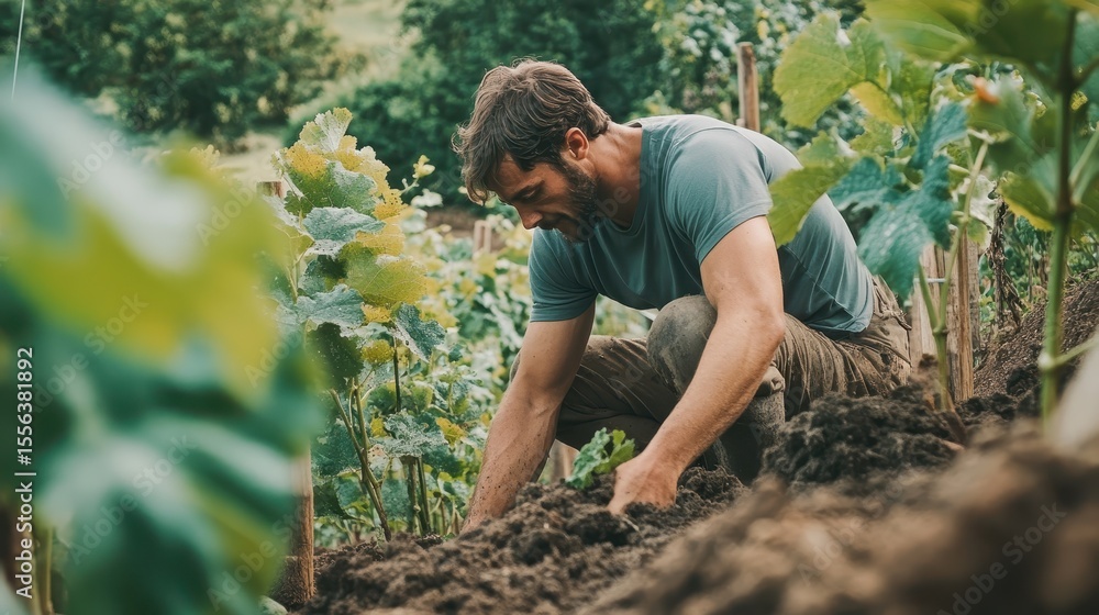 Fototapeta premium Principles of Biodynamic Farming Applied to Sustainable Practices