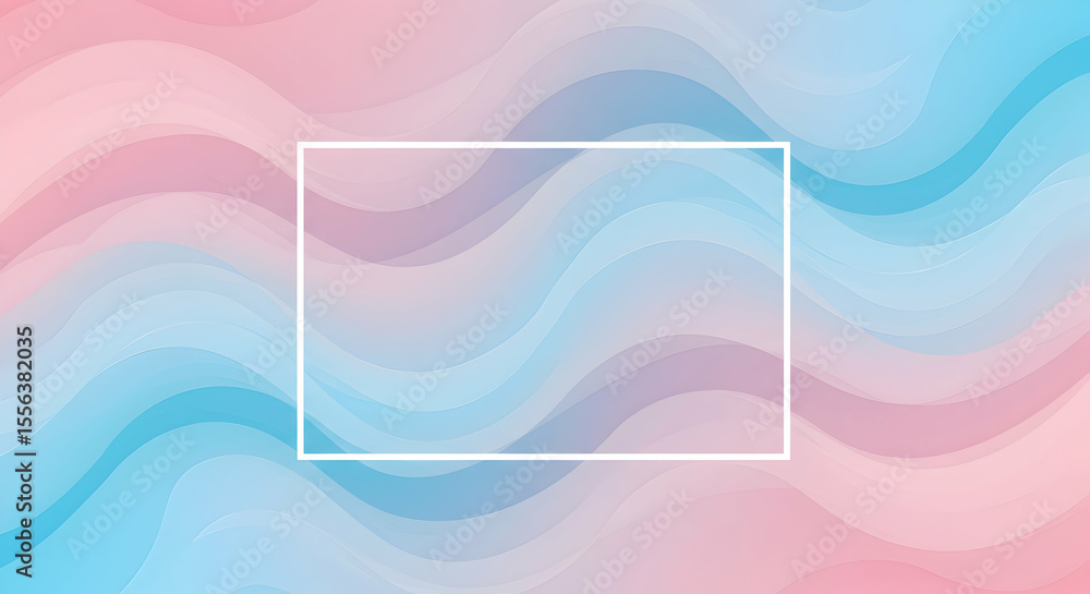 Obraz premium Stylized Water Flow Illustration