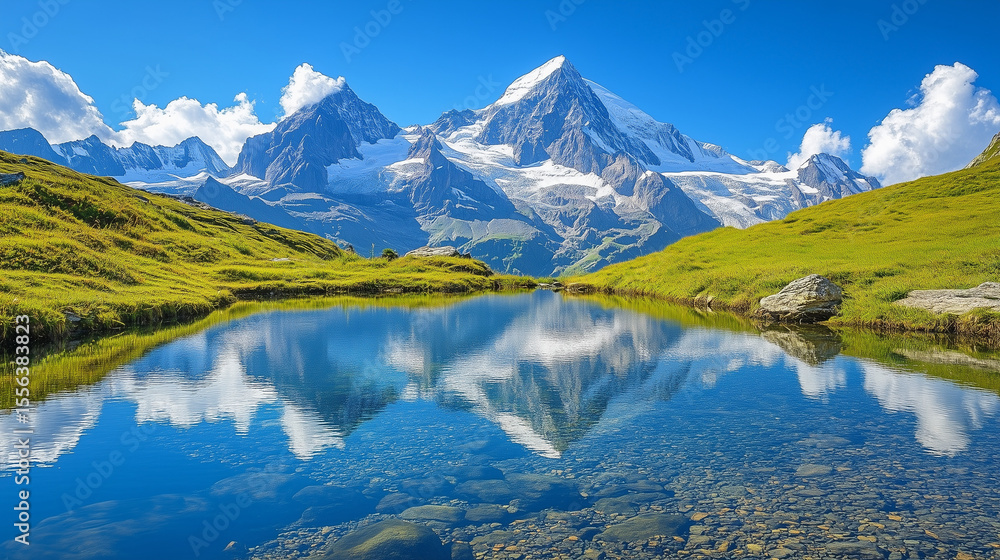 Fototapeta premium mountain lake in the alps