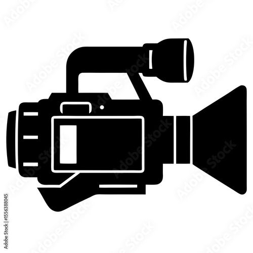 Digital video and photo camera icon collection in modern and classic styles