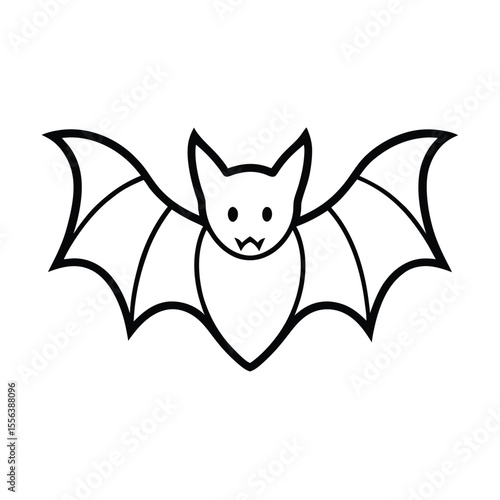 Detailed illustration of a vampire bat s face in close up showcasing its distinctive features and nocturnal nature perfect for halloween or gothic themes