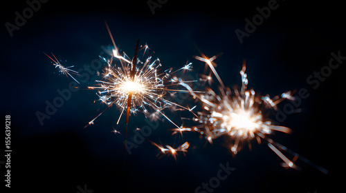 Wallpaper Mural Sparklers bright with vivid sparks for celebrations Torontodigital.ca