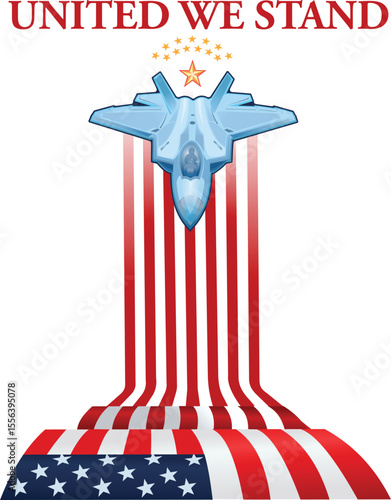 Eagle fighter jet plane taking off during exercise