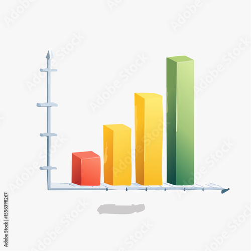 Stock market investment trading graph growth