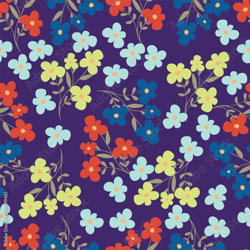 vintage floral seamless pattern. Rich with nostalgia and classic elegance, this pattern evokes the charm of a bygone era for print and textile