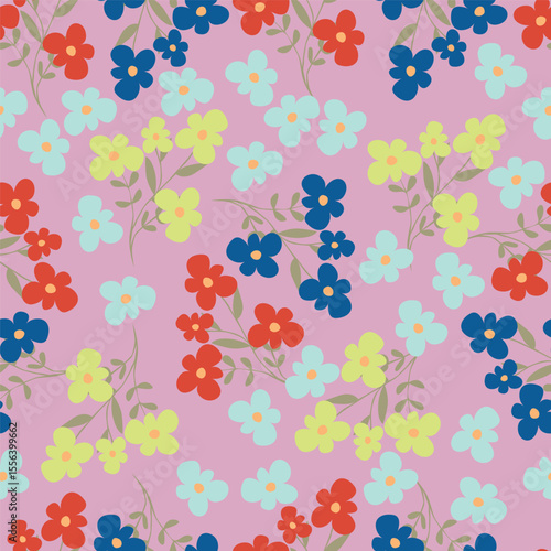 vintage floral seamless pattern. Rich with nostalgia and classic elegance, this pattern evokes the charm of a bygone era for print and textile