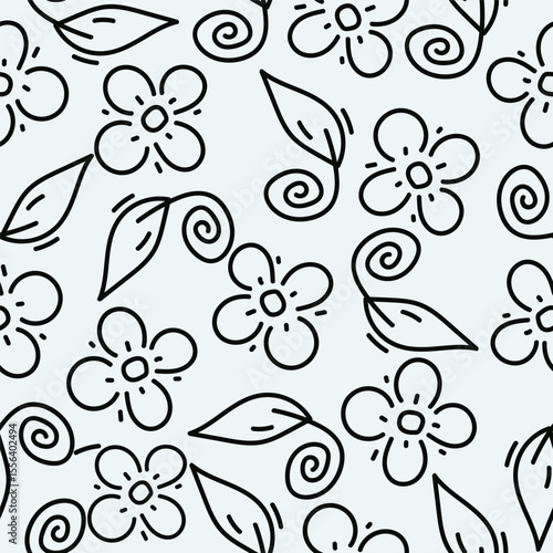 vintage floral seamless pattern. Rich with nostalgia and classic elegance, this pattern evokes the charm of a bygone era for print and textile