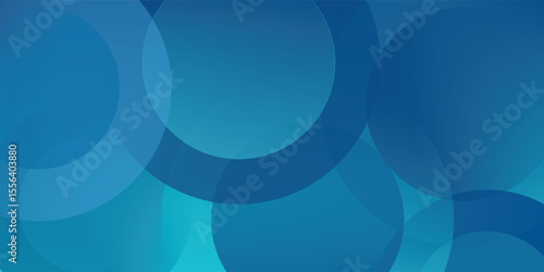 Abstract background, colorful. Blue gradations, circle effect style. Modern background, memphis. Eps 10