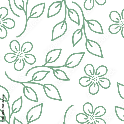 Trendy Floral pattern in the many kind of flowers. Tropical botanical Motifs scattered random. Seamless vector texture. For fashion prints. Printing with in hand drawn style on peach background