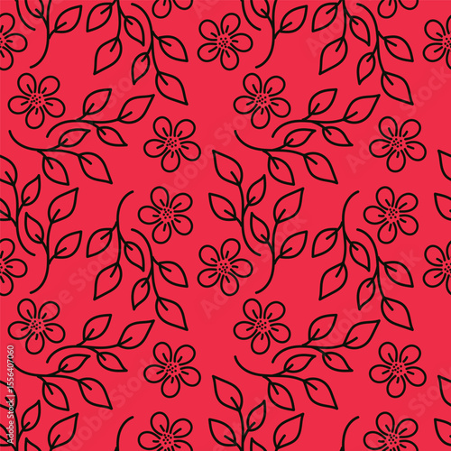vintage floral seamless pattern. Rich with nostalgia and classic elegance, this pattern evokes the charm of a bygone era for print and textile