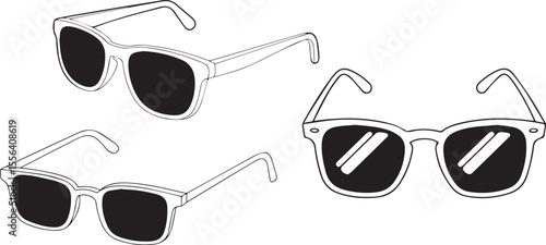 Black lens eyewear accessory sunglasses fashion