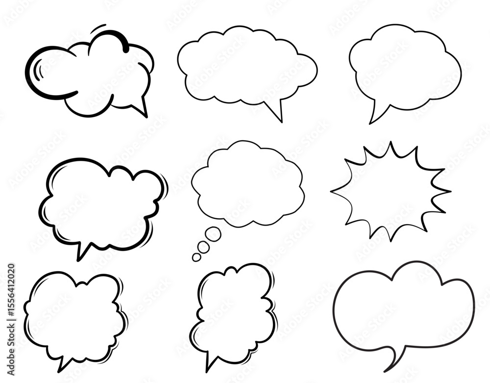 Blank Speech Bubble for Text or Comic Design
Blank Speech Bubble for Text or Comic Design