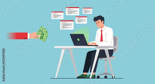 Online Freelancer Overwhelmed by Projects and Payments