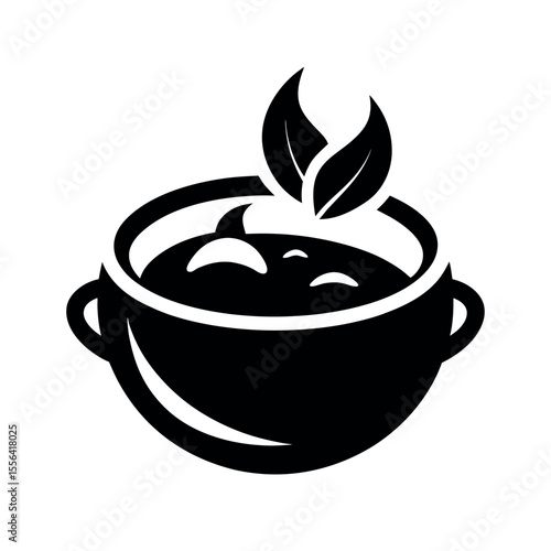 bouillabaisse french soup black seafood vector art