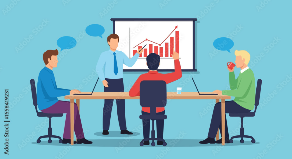 Business Meeting Team Collaboration, Data Analysis, and Strategic Planning Business Meeting Team Collaboration, Data Analysis, and Strategic Planning