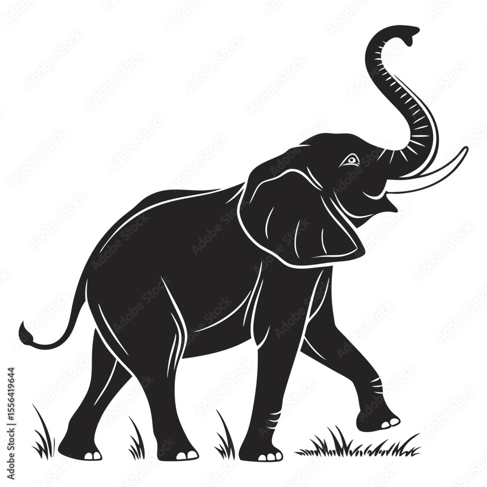 Fototapeta premium elephant isolated on white