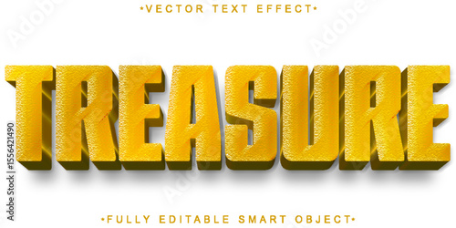  Ancient Hidden Treasure Gold Jewels Wealth Riches Style Design Vector Fully Editable Smart Object Text Effect