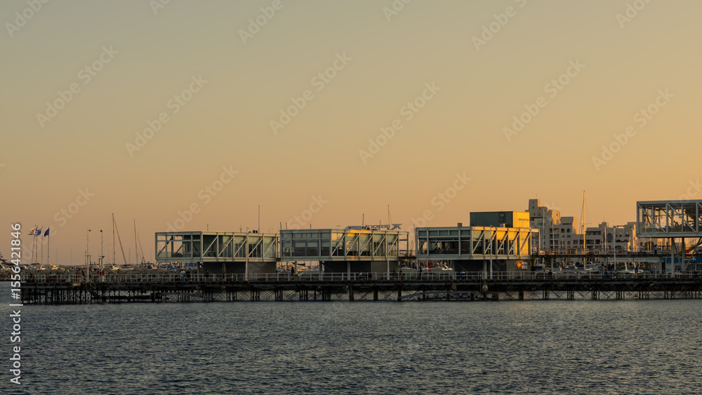 Fototapeta premium Molos Limassol Afternoon