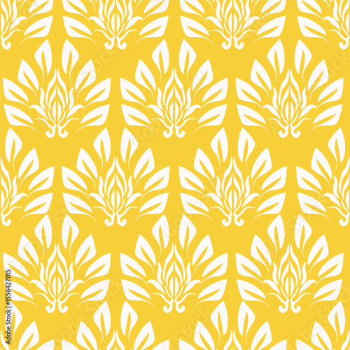 Seamless vector hand drawn pattern of blossoms and fresh branches. Floral contour background for textile or book covers, design, graphic art, printing and hobby, invitation
