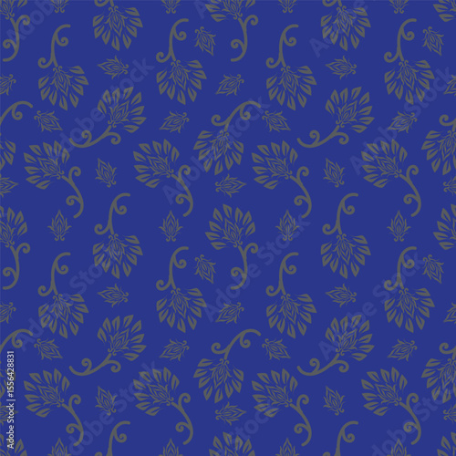 vintage floral seamless pattern. Rich with nostalgia and classic elegance, this pattern evokes the charm of a bygone era for print and textile