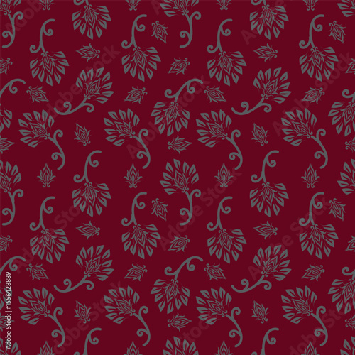 vintage floral seamless pattern. Rich with nostalgia and classic elegance, this pattern evokes the charm of a bygone era for print and textile