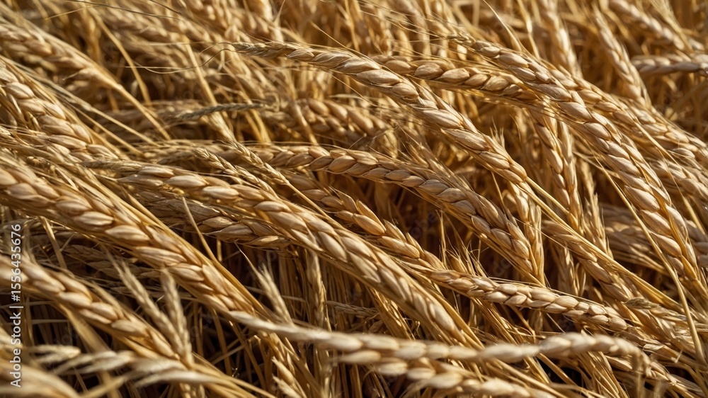Golden Wheat Field Swaying Gently in the Warm Summer Breeze Under a Clear Blue Sky in the Countryside Golden Wheat Field Swaying Gently in the Warm Summer Breeze Under a Clear Blue Sky in the Countryside