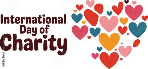 International Day of Charity Illustration with Colorful Handprint Tree Symbolizing Unity and Support for Charitable Causes Worldwide Celebrated