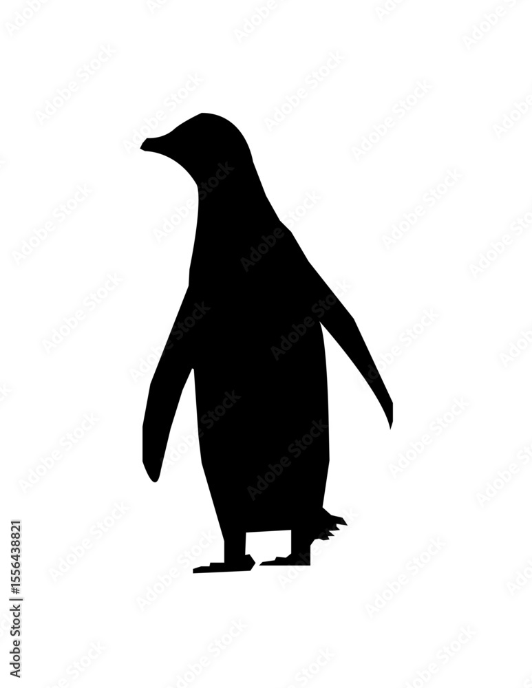 Fototapeta premium silhouette of a penguin