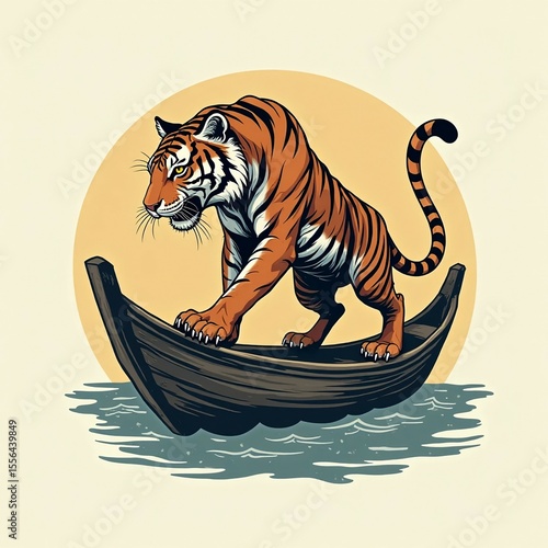 Tiger logo, climb a junk, with some details