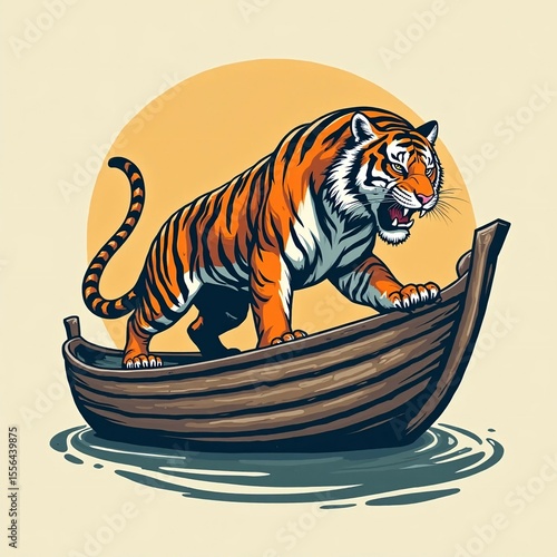 Tiger logo, climb a junk, with some details
