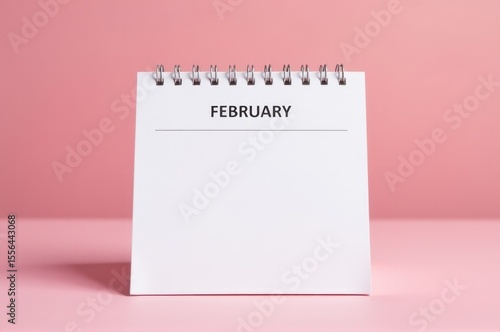 A calendar showing the month of February..New Year 2026.