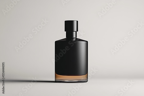 Elegant Black Perfume Bottle Mockup