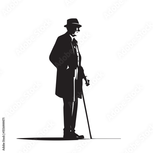 Senior Life Aging Silhouette Icon