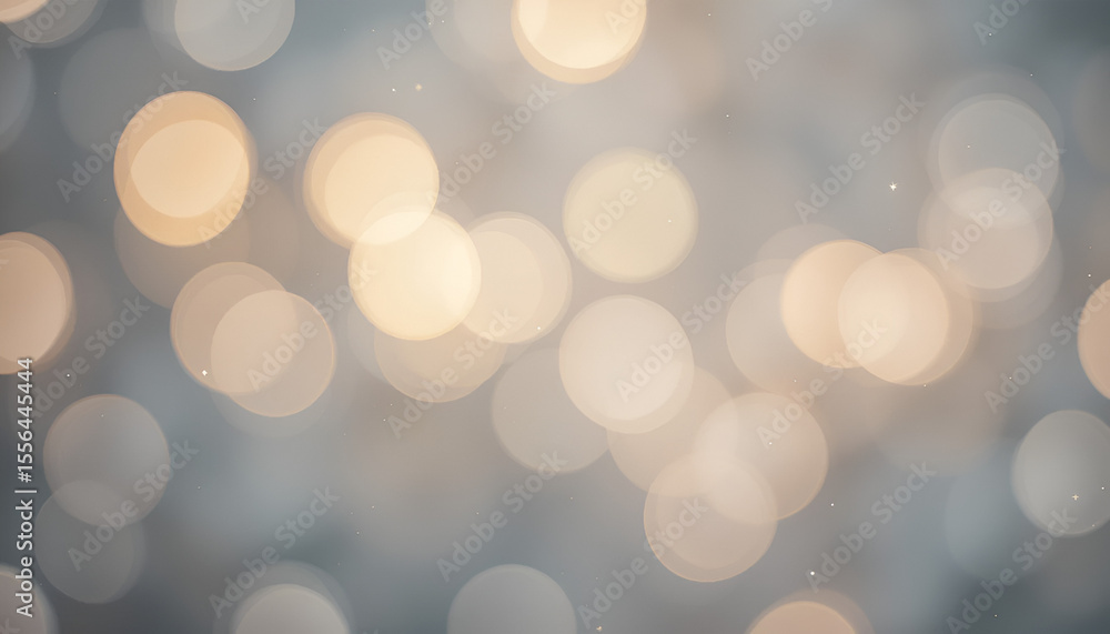 Obraz premium Soft glowing circles create a dreamy, out of focus bokeh effect, perfect for adding a subtle, elegant touch to graphic designs or backgrounds.