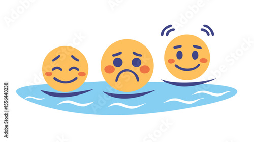 Emotions float in the water
