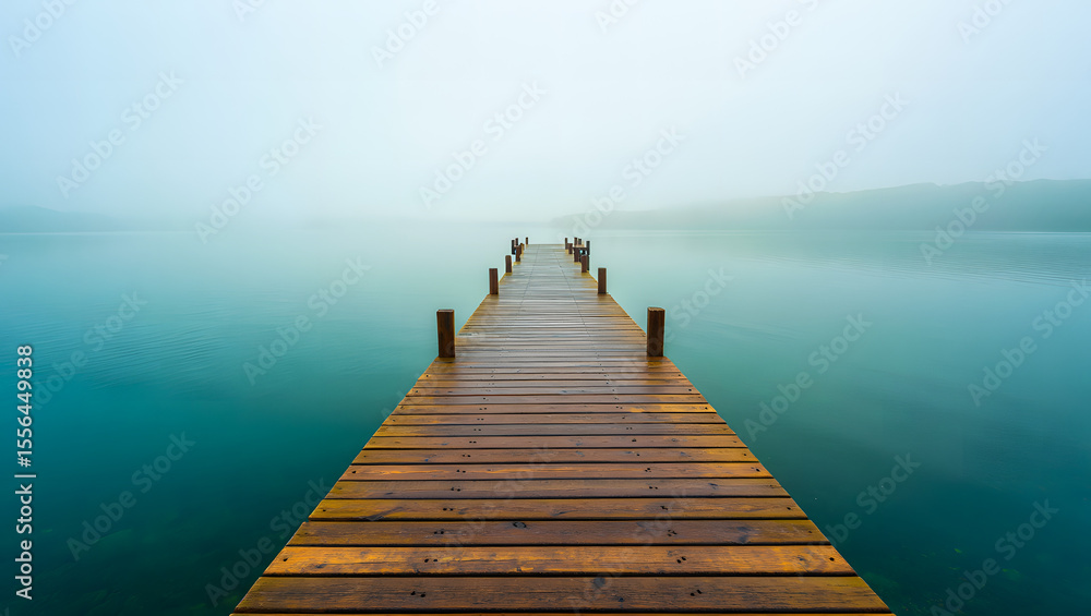Fototapeta premium pier on the lake