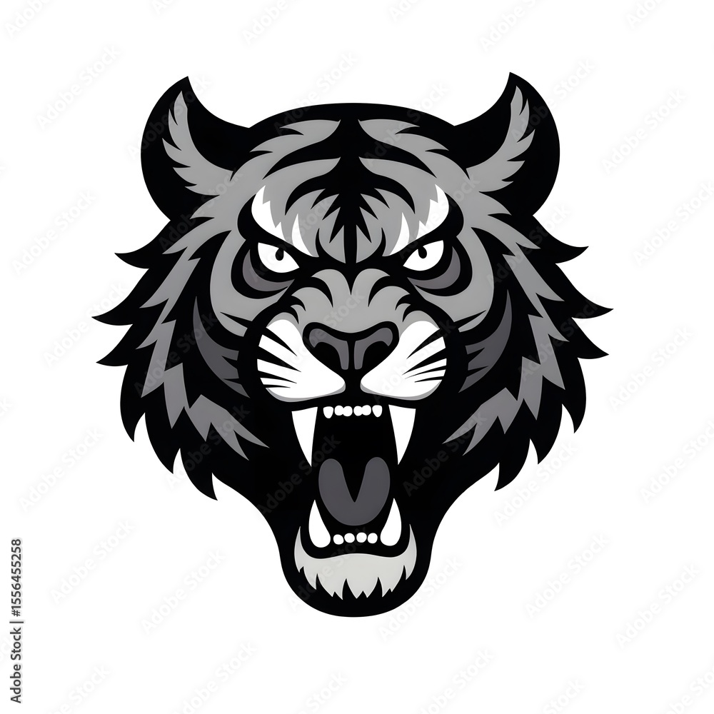 Obraz premium lion head vector