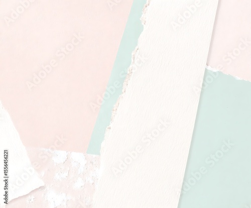 Abstract pastel paper collage texture design