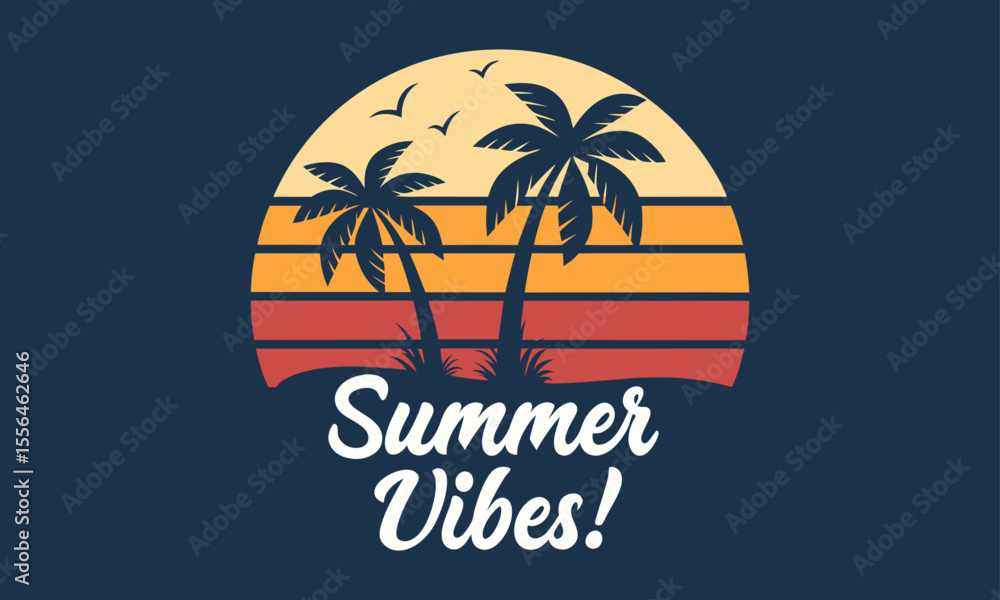 Fototapeta premium t-shirt design, summer t-shirt design