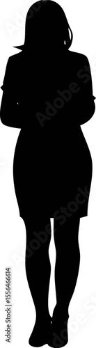 Stylish female symbol vector in black silhouette, perfect for logo design, avatars, and gender UI icons.