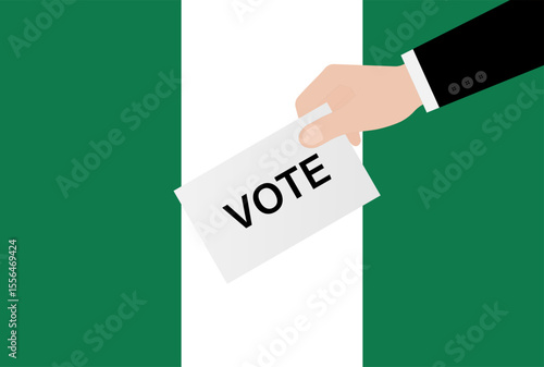 Election in Nigeria. Election Concept. Vector Illustration.