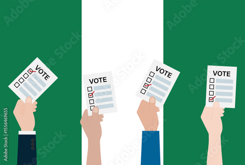 Election in Nigeria. Election Concept. Vector Illustration.
