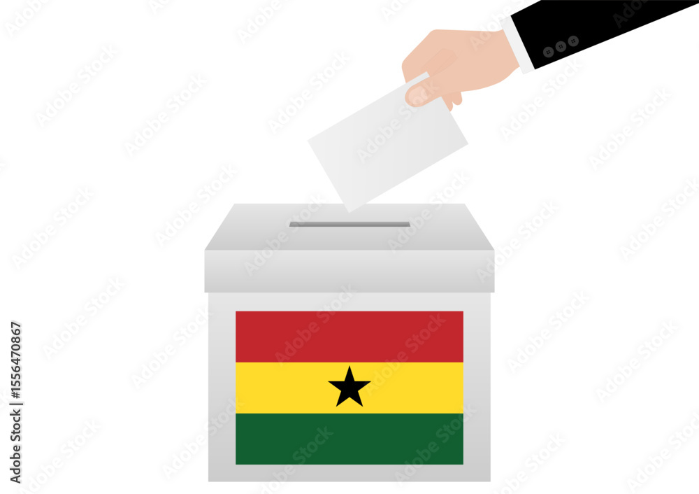 Election in Ghana. Election Concept. Vector Illustration. Election in Ghana. Election Concept. Vector Illustration.