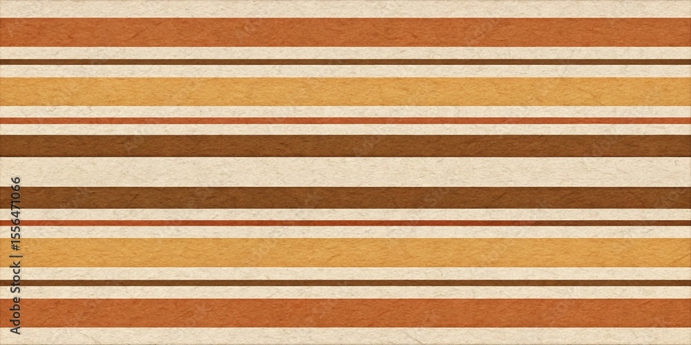 Obraz premium Horizontal Striped Pattern Beige, Brown and Orange Hues on Textured Background, Retro Design, Abstract Wallpaper Retro design, Abstract art