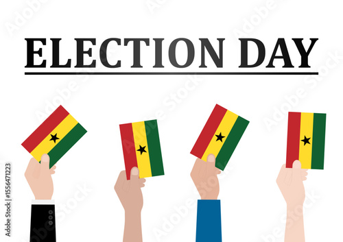 Election in Ghana. Election Concept. Vector Illustration.