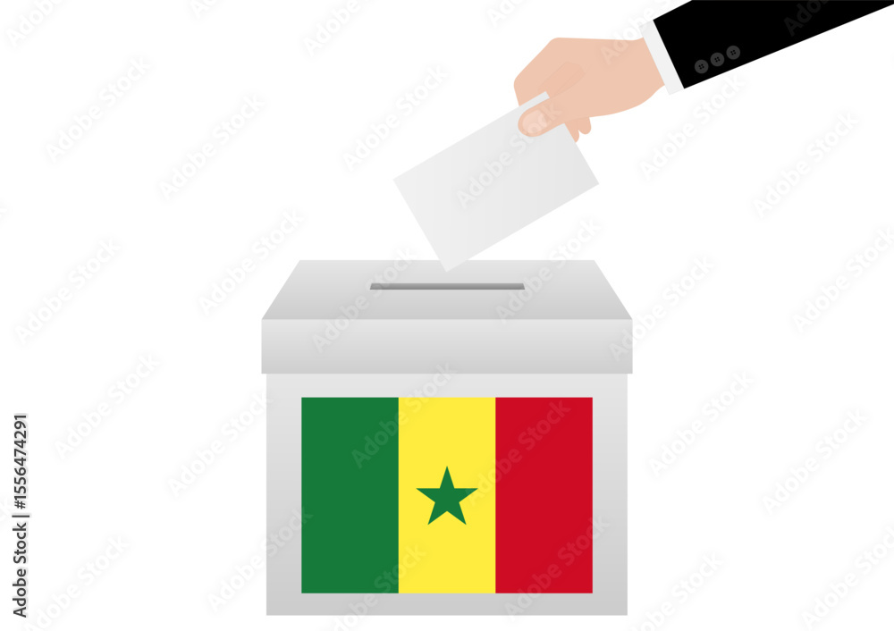 Election in Senegal. Election Concept. Vector Illustration. Election in Senegal. Election Concept. Vector Illustration.