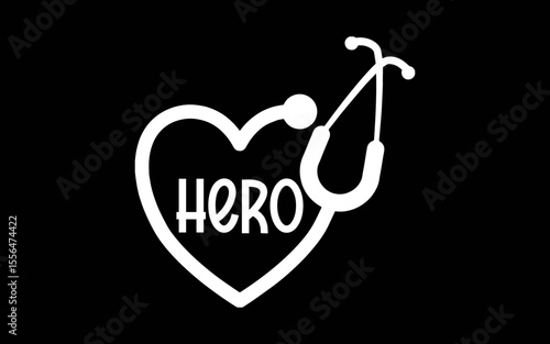Nurse Hero t-shirt quotes svg design
