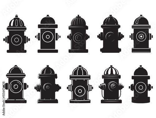 FIRE HYDRANT SILHOUETTE.