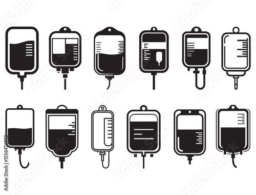 MEDICAL IV BAG SILHOUETTE