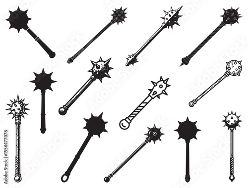 MEDIEVAL MACE SILHOUETTE